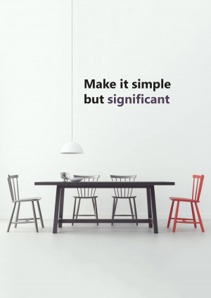 Minimalist Dining Room Graphic For Telegram