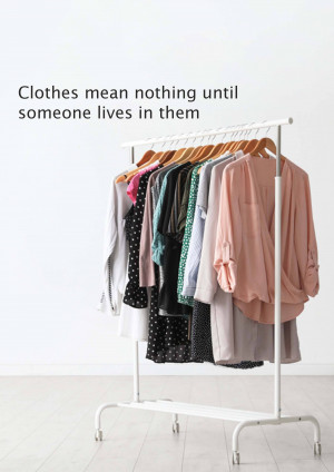 Clothes On A Rack Flyer For WhatsApp