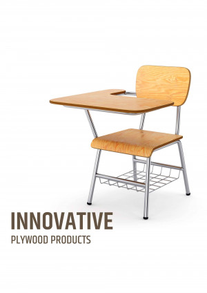 Innovative Plywood Student Desk Marketing Image For Telegram