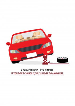 Bad Attitude Flat Tire Template For Snapchat