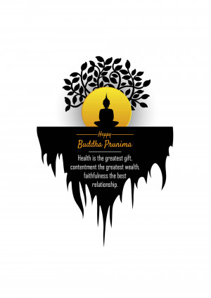 Happy Buddha Purnima Marketing Image For Telegram