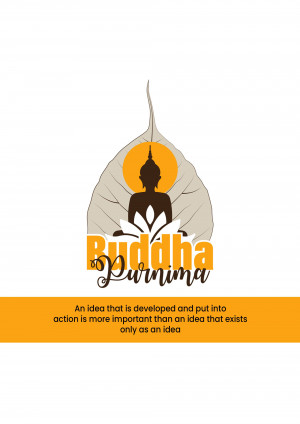 Buddha Purnima Celebration Artwork For Telegram