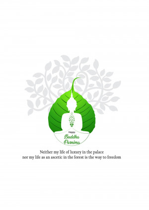 Bodhi Tree And Buddha Silhouette Advertisement For Twitter