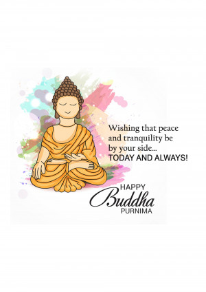Happy Buddha Purnima Business Poster For Google Business Profile