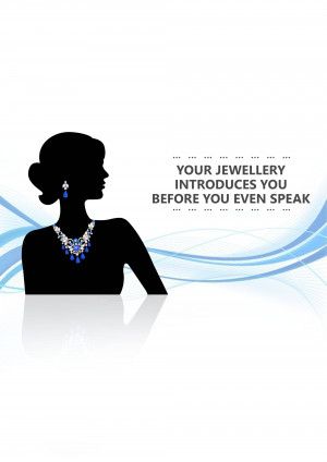 Elegant Jewelry Advertisement Business Poster For X