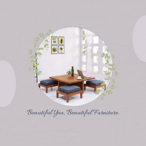 Modern Minimalist Dining Set Flyer For Telegram