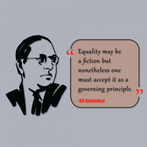 Dr. B.R. Ambedkar Quote On Equality Flyer For Threads