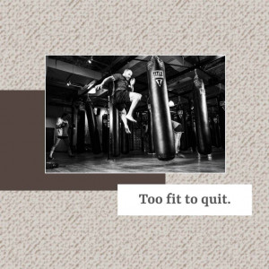 Boxing Training Motivation Graphic For Telegram