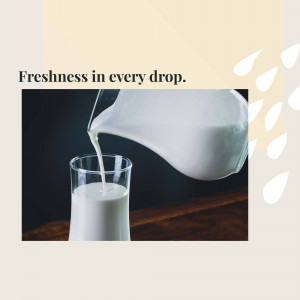 Fresh Milk Pouring Design For Facebook