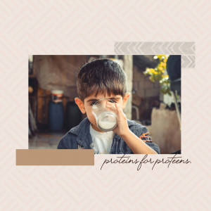 Little Boy Drinking Milk Artwork For Facebook