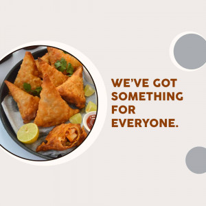 Samosa Delight - Something For Everyone Banner For Pinterest