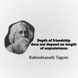 Rabindranath Tagore Quote On Friendship Design For Instagram