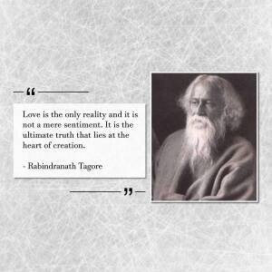 Rabindranath Tagore Quote On Love Image For LinkedIn