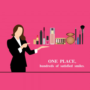 Cosmetic Product Presentation Banner For Twitter