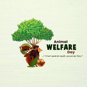 Animal Welfare Day Illustration Flyer For LinkedIn