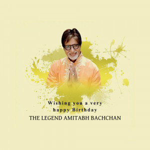 Amitabh Bachchan Birthday Wish Advertisement For Twitter