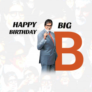 Happy Birthday Amitabh Bachchan Graphic For Pinterest