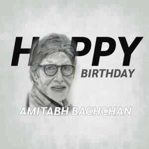 Happy Birthday Amitabh Bachchan Banner For Facebook