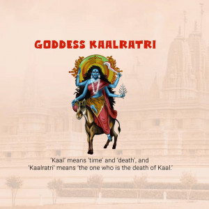 Goddess Kaalratri - Navadurga Marketing Image For Threads