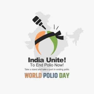 India Unite To End Polio Template For LinkedIn