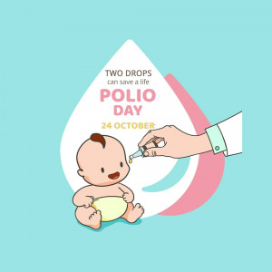 Polio Day Awareness Creative Design For Twitter