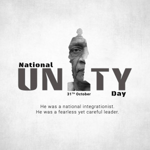 National Unity Day - Sardar Vallabhbhai Patel Creative Design For Telegram