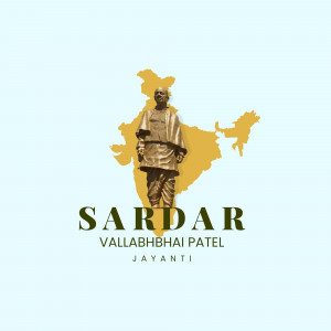Image depicting Sardar Vallabhbhai Patel with the map of India