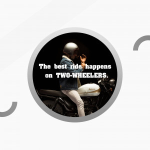 Motorcycle Ride Quote Artwork For Twitter