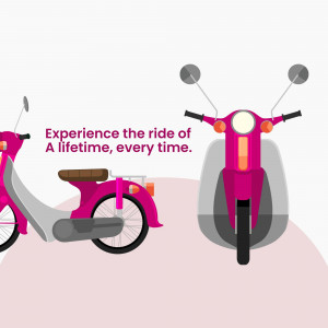 Electric Scooter Advertisement Template For X