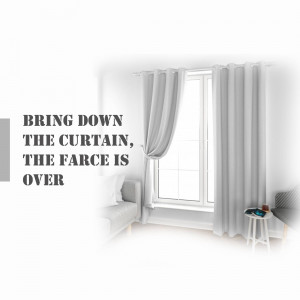 Bring Down The Curtain Social Media Post For LinkedIn