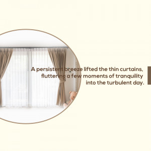 Curtains In The Breeze Design For Instagram