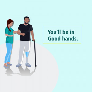 You'll Be In Good Hands - Healthcare Support Poster For Twitter