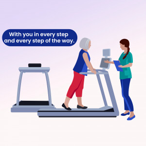 Healthcare Support And Fitness Social Media Post For LinkedIn