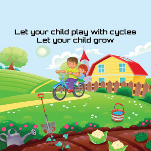 Childhood Joy: Cycling And Growth Advertisement For Facebook