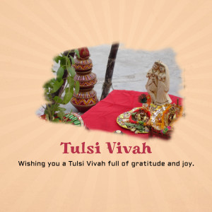 Tulsi Vivah Celebration Advertisement For Threads