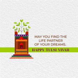 Happy Tulsi Vivah Flyer For X