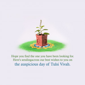 Tulsi Vivah Celebration Post For WhatsApp