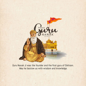 Guru Nanak Jayanti Greetings Social Media Post For Facebook