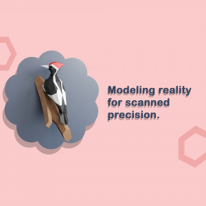 Modeling Reality With Scanned Precision Business Poster For Telegram