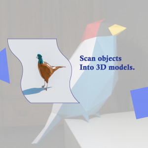 3D Modeling With Scan Objects Image For Instagram