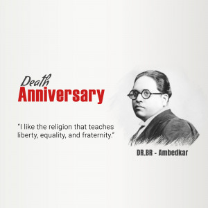 Dr. B.R. Ambedkar Death Anniversary Banner For LinkedIn