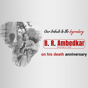 B.R. Ambedkar Death Anniversary Tribute Template For Google Business Profile