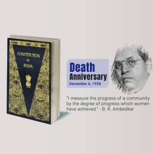 Dr. B.R. Ambedkar Death Anniversary Advertisement For Facebook