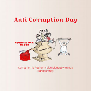 Illustration depicting the concept of corruption draining the lifeblood of the common man.