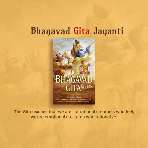 Bhagavad Gita Jayanti - Book Cover Poster For Instagram