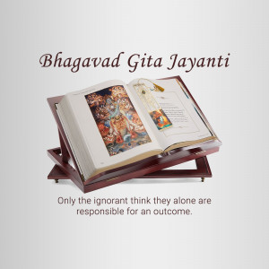 Bhagavad Gita Jayanti Flyer For WhatsApp