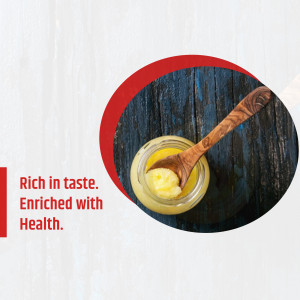 Healthy Ghee Flyer For WhatsApp