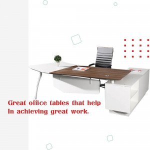 Modern Office Desk Setup Template For Google Business Profile
