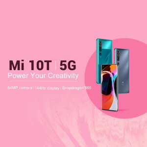 Xiaomi Mi 10T 5G Smartphone Advertisement Marketing Image For X