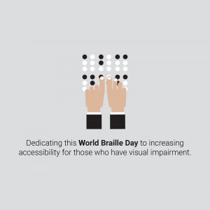 World Braille Day - Accessibility Promotional Banner For LinkedIn